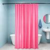 Plastic Shower Liner, Modern Solid Color Bathroom Curtain, Waterproof Shower Curtain with Metal Grommets for Bathroom Decor
