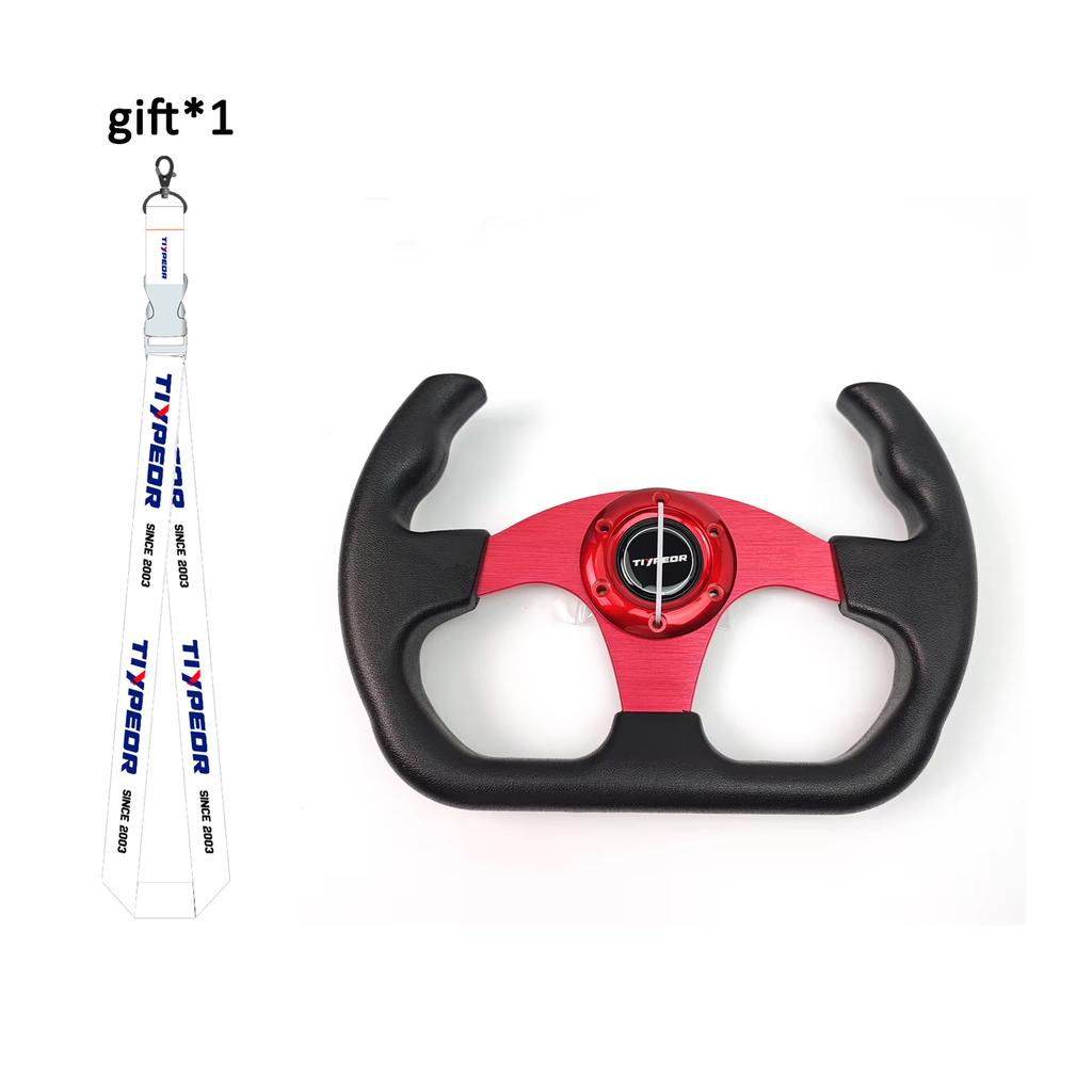 Universal 330mm PU Car Steering Wheel with Multiple Color Durable Comfort Grip Wheel for Vehicle