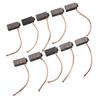 Carbon Brushes Kit 10pcs Motor Brush Replacement for Electric Motor Commutator Slip Ring 5x6x14mm Suitable for General Motor Use