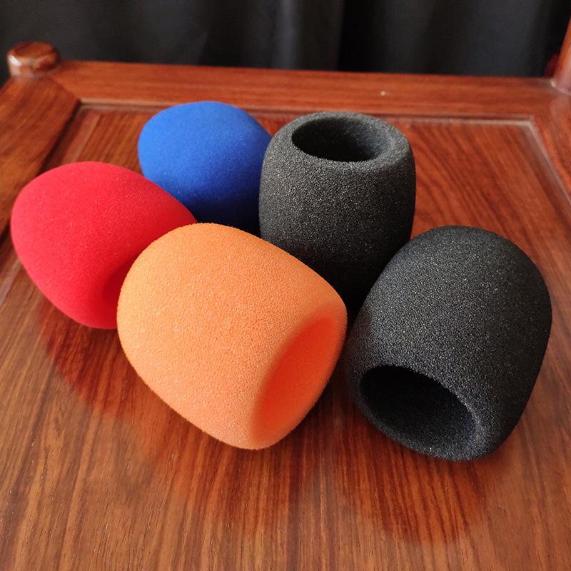 Thickened Anti-Slip Windproof Microphone Cover with Protective Sponge for KTV & Studio Use