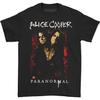 Herren Alice Cooper Paranormal Splatter T-Shirt Medium Schwarz