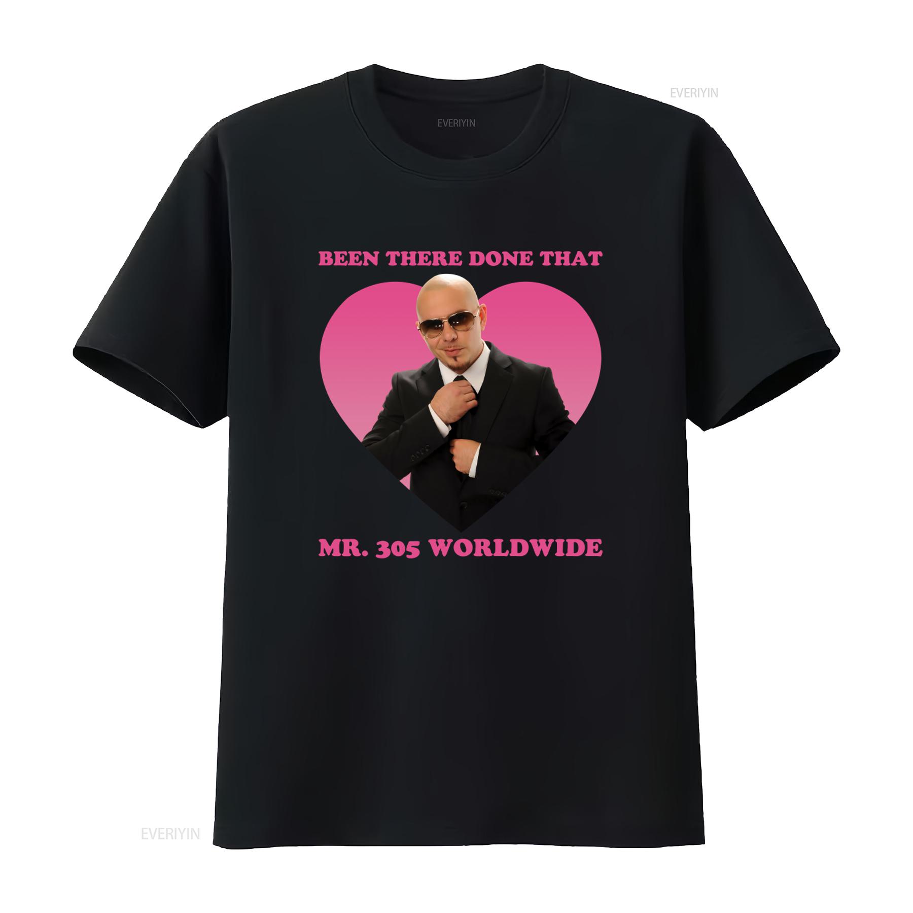 

Been There Done That Mr 305 Worldwide Pitbull T Shirt vintage Washed homme Stylish Breathable Top For Everyday Wear Versatile 4XL