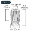 Miniature Capella Buddhist Altar Set (2.5 Inch) - Clear Crystal - Modern Buddhist Altar Set - Incense Burner, Flower Vase, Candle Holder (3-piece Set)