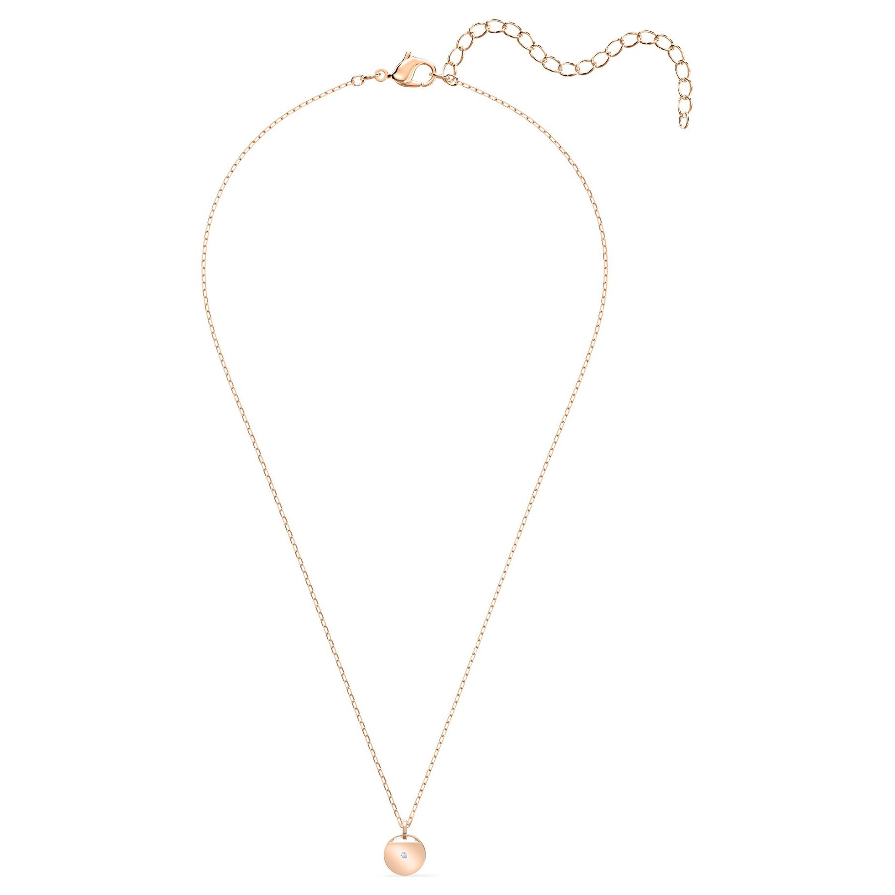 

Swarovski Ginger Pendant Design Necklace Unisex necklace Rose-Gold 5548069 Box (Random Color)