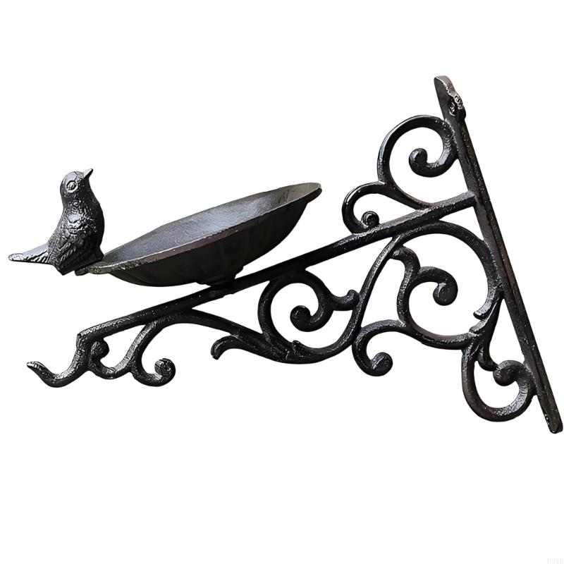 Nordic Styles Cast Iron Bird Feeder Wall Mounted Wild Bird Feeding Station Ornaments For Garden Balcony Yard Decoration P9YB