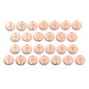 A-Z Chain Alphabet Wristband Bracelet Round Letters Pendant Lady Retro Bangles Girl Women Jewelry