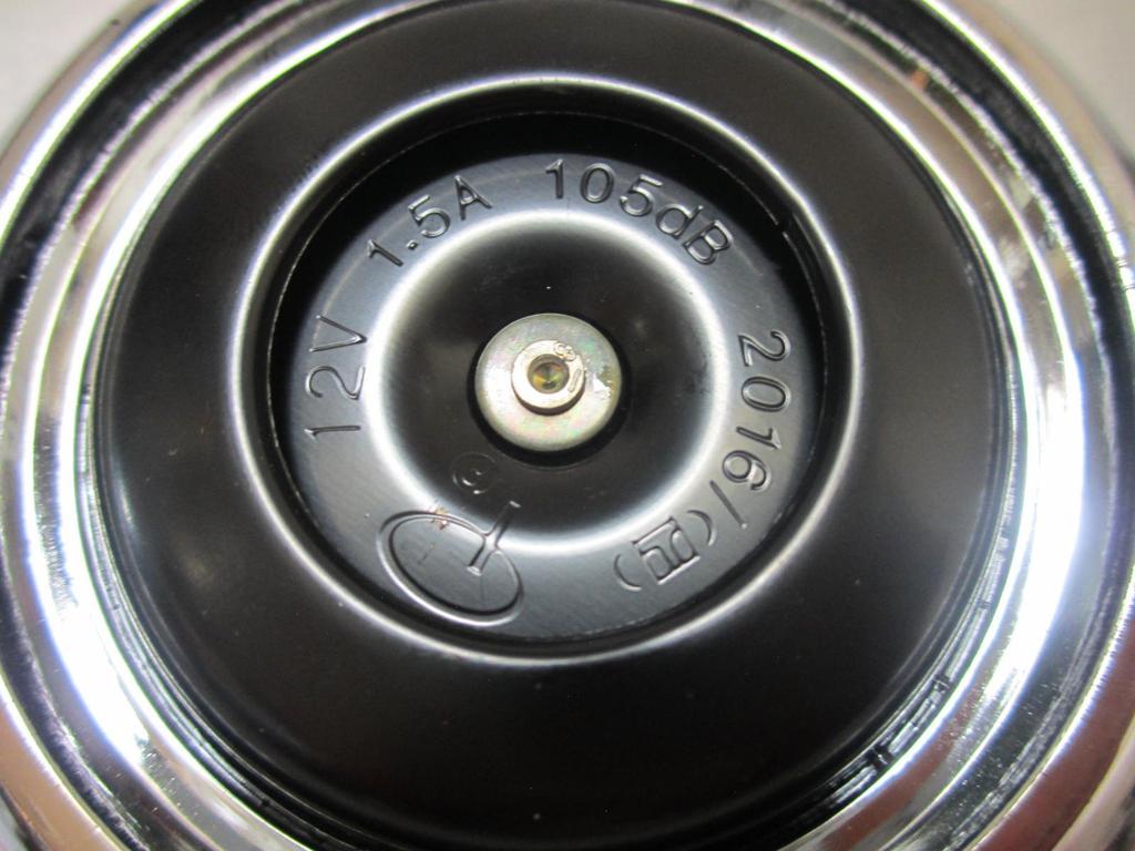 Motorcycle Double Horn 2 Pcs Set Universal Black Plated Custom (Black)