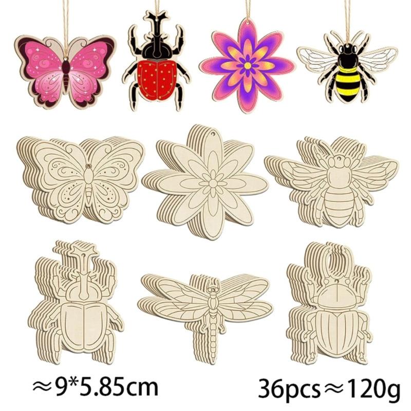 36 Natural Wood Thanksgiving Maples Leaf Ornamen Handcrafted Autumns Decors For Festival Seasonal Display