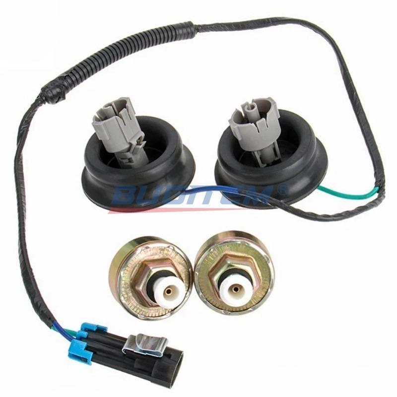 New 2PCS/Set Engine Detonation Knock Sensor w/Harness 12601822 12589867 10456603 For Chevrolet Silverado Suburban GMC Cadillac