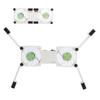 Laptop Cooling Pad USB Foldable Radiator Cooler Stand Light Portable with AntiSkid Mount(White )