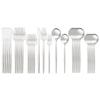 30Pcs Matte Gold Cutlery Set Stainless Steel Dinnerware Knife Dessert Fork Spoon Dinner Silverware Kitchen Party Tableware Set