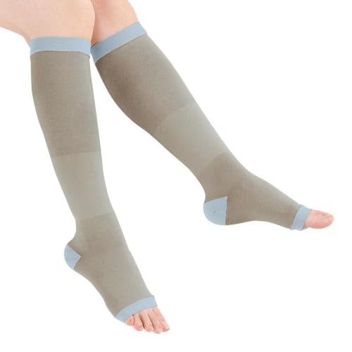 

dacco Maternity Compression Socks, Hot Cut, Nighttime Use, 1 Pair, Made in Japan, General Medical Device, Gray, M-L, 98457