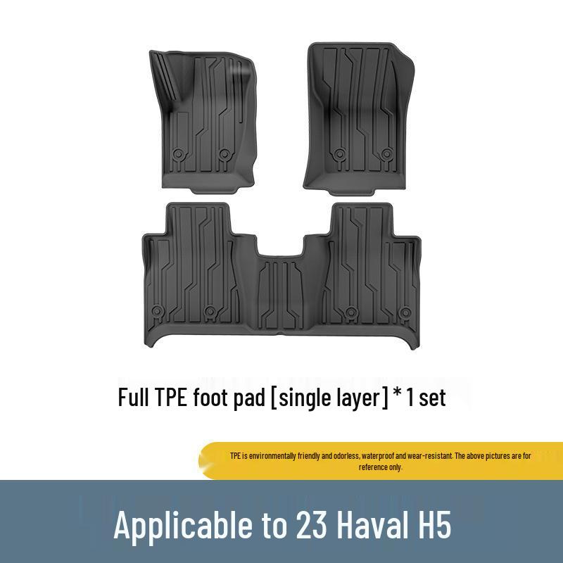 Eco-Friendly TPE Car Mats for 23 Haval H5: Custom-Fit Floor and Trunk Protection