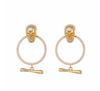 Kenjie McQueen Skull Pendant Earrings - Women's European & American Punk Studs & Ear Clips