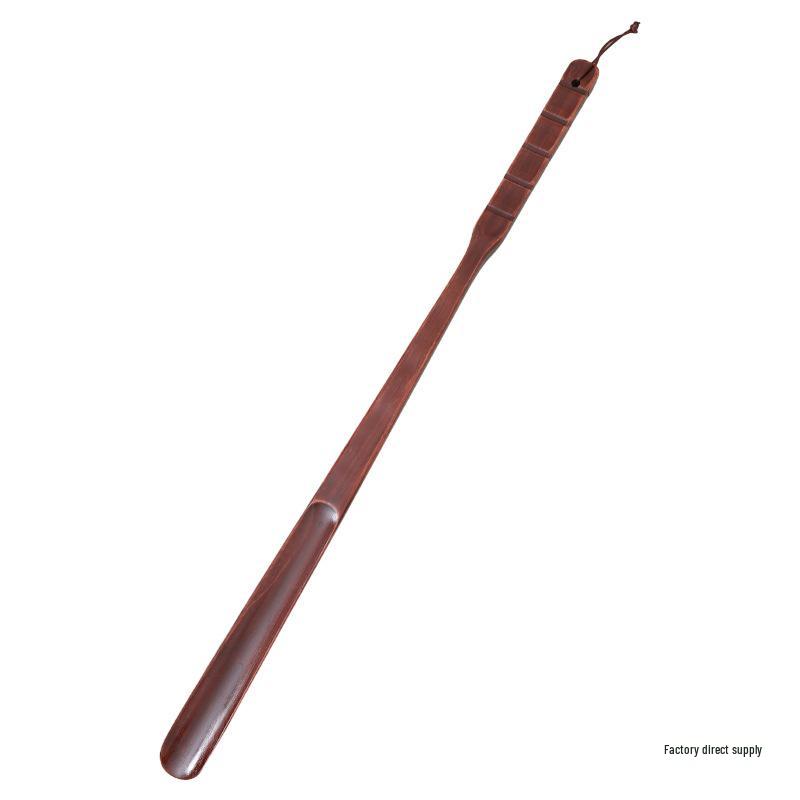 Walnut Wood Long Handle Shoehorn - Extended Shoe Lifter for Easy Use