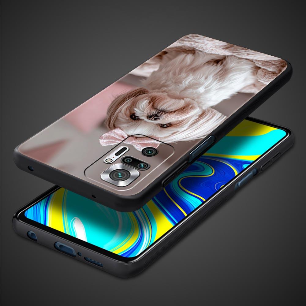Phone Case For Xiaomi Redmi Note 14 13 12 Pro Plus 5G 9S 9 10 11 4G 14C 13C 12C 10C 9C 9A Cover Shih Tzu Painting Cute Animal