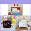 Hello Kitty Cartoony Canvas Makeup Bag With Expandable Storage For Girls
