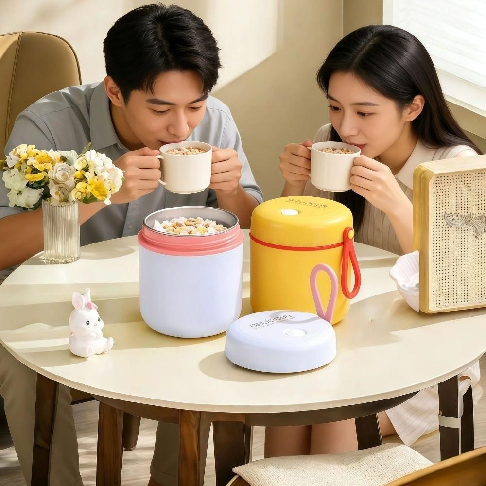 Leak-Proof Thermal Food Container with Spoon Insulated Soup Cup Insulated Container For Kids