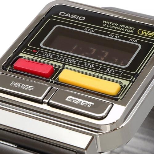 Casio CASIO Digital Watch Vintage Series A120WEGG-1B Unisex Metal Band Mørkegrå Metallic Oversjøisk modell