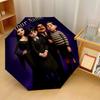 Custom Text Automatic 8 Bone Umbrella, Portable Sun Rain Protection UmbrellaThe Addams Family