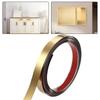 1pc 196.85inX0.79in Wall Sticker Pvc Flat Decorative Lines Mirror Wall Ceiling Edge Strip Living Room Decorative Sticker