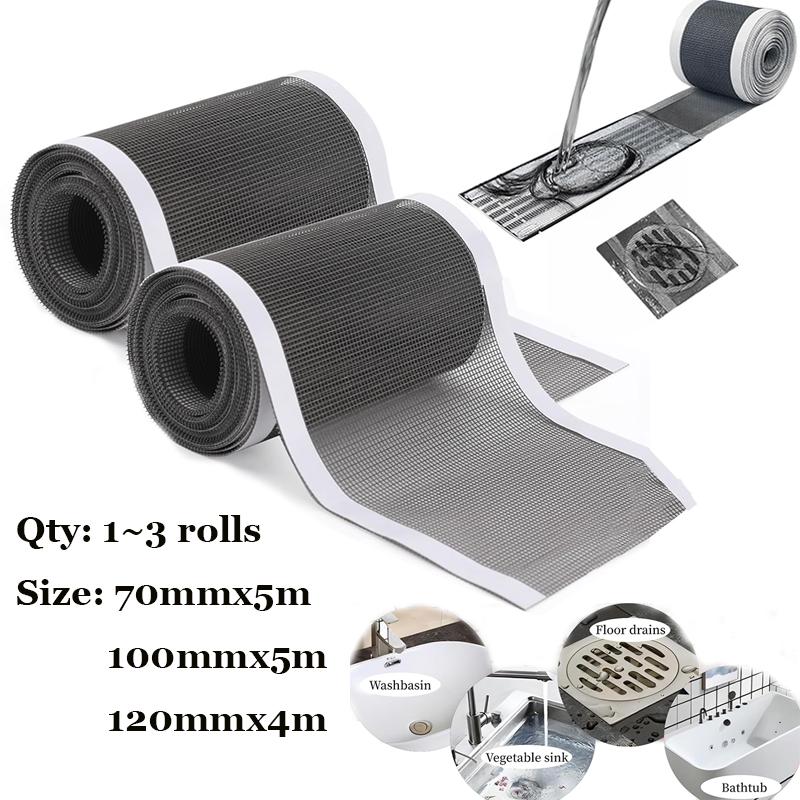Autocolante autoadezive pentru scurgerea podelei, decupabile, protecție pentru păr pentru scurgerea dușului, sită de unică folosință pentru chiuvetă, autocolant ecran filtru