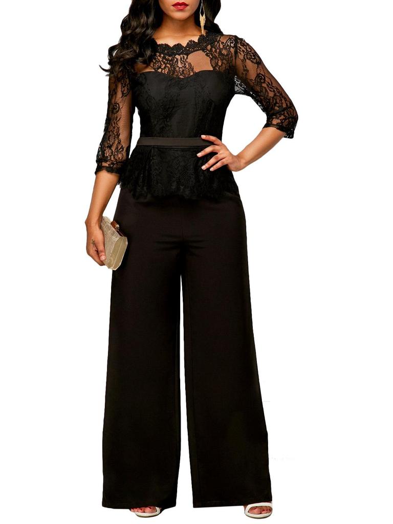 2020 Summer Sexy Lace Women's Jumpsuit