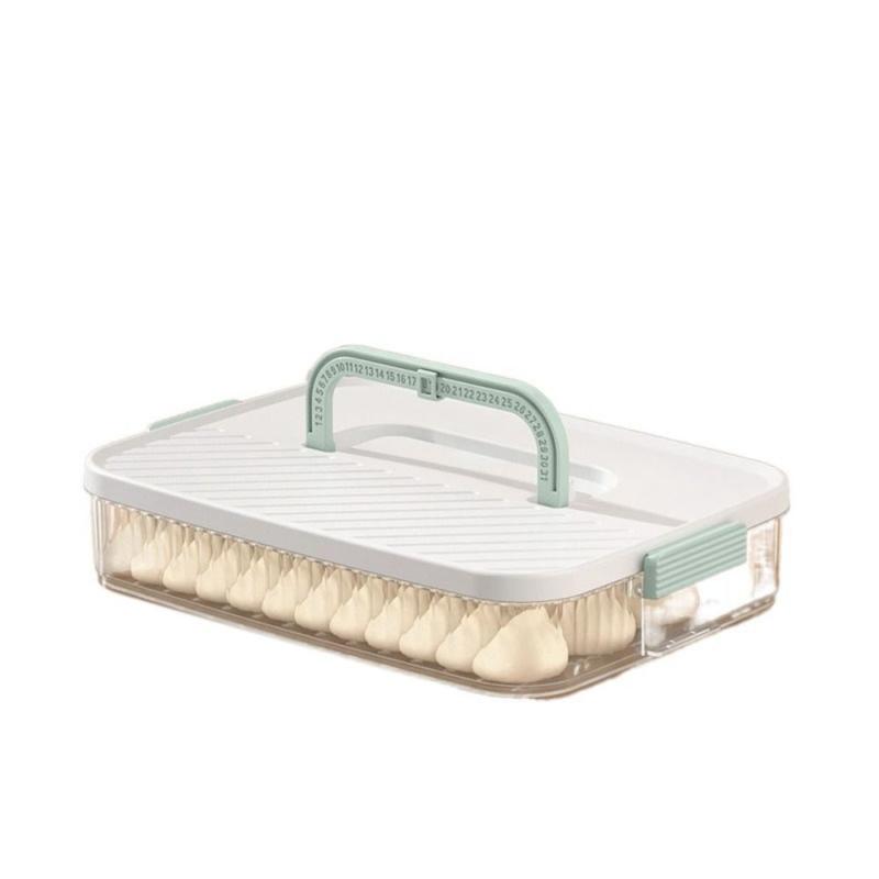 Большая емкость для хранения замороженных пельменей, контейнер для хранения продуктов питания для дома Green-1 Layer