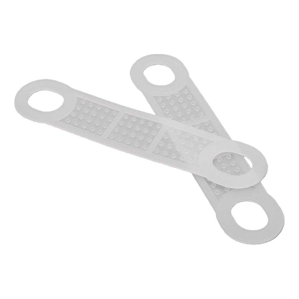 100PCS Clothes Hanger Grips Silicone Anti Slip Clear Clothing Hanger Strips for Home Store Wood Plastic Hangers