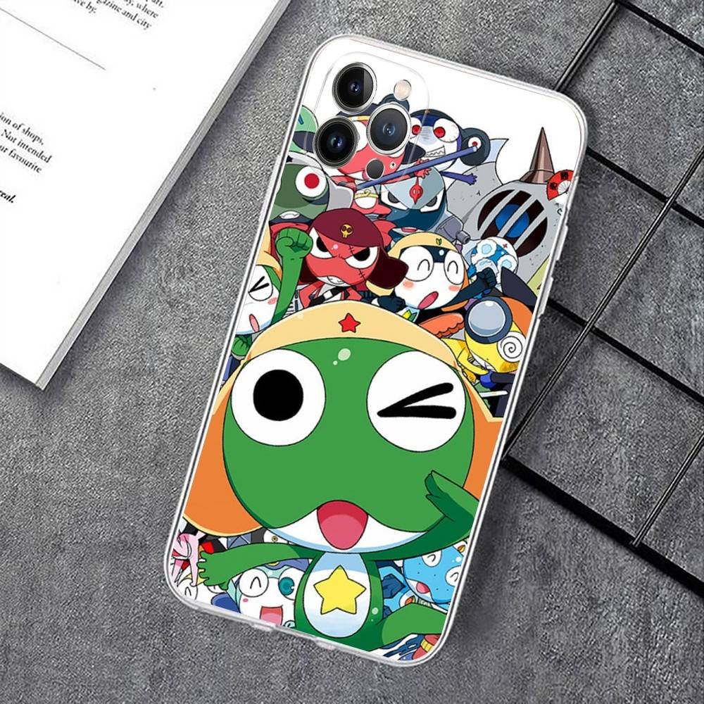Keroro Frog Cool Gunsou Sergeant Phone Case For IPhone 17 16 15 14 13 12 11 Pro XS Max Plus Soft Silicone Cover