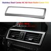 Stainless For BMW 1 Series F20 Car Center Console AC Air Vent Outlet Cover Trim