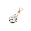 KOYOKOMA Nurse Watch, Reverse Clock, Simple Design, Carabiner Clip, Men's & Women's, Backpack Bag, One-Point Accent (Pink Gold x Black)