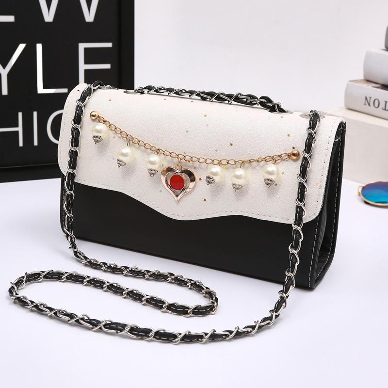 Bag women's new simple messenger bag chain shoulder bag niche design firm