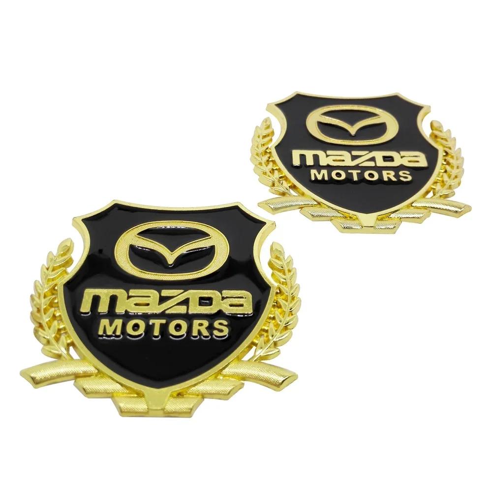 

2025 Hot 3D Metal Car Rear Emblem Window Sticker Side Decal for Mazda 2 3 5 6 Axela Protege Atenza Cx3 Cx-5 Cx7 Mx5 Rx7 Cx-9 Rx- золотой
