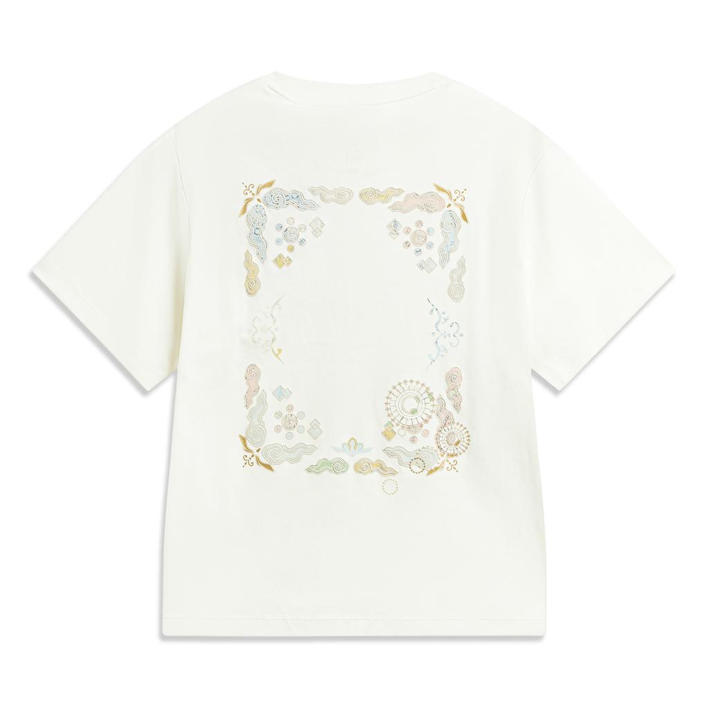 Li Ning Sports Lifestyle Series Loose Fit Logo T-Shirt Women Tops AHSW406-1