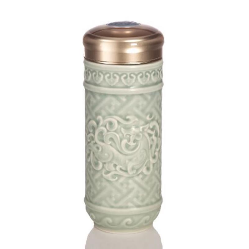 Dry Glaze Ceramic Prosperous Dragon Cup