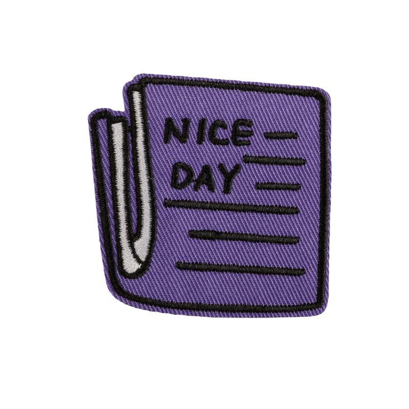 Dooku English Butterfly Iron-on Patch: Embroidered Cloth Label for Hats, Shoes, Bags, and Accessories.