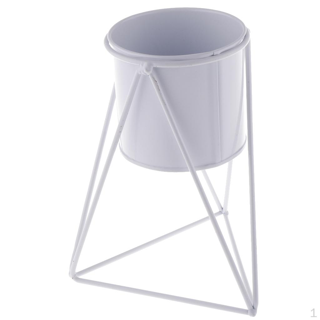 Creative Iron Rack Flower Pot Metal Vase For Indoor Living Room Balcony Bar Decoration