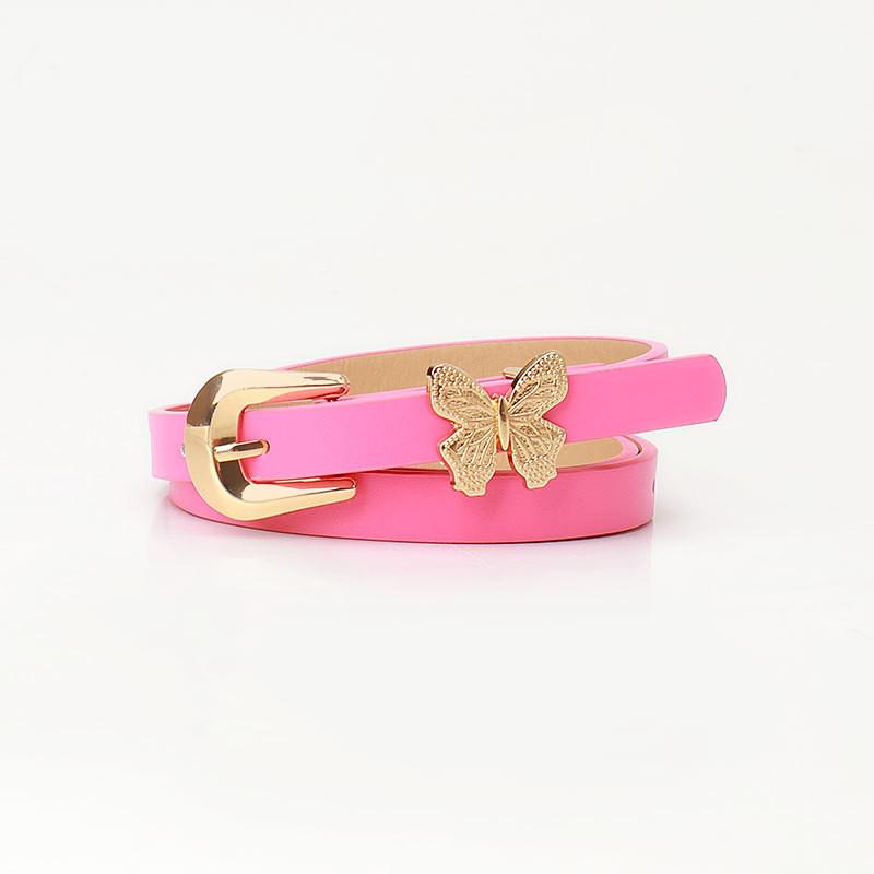 Style Pu Leather Belt With Bow Decor For Girls And Women Summer Wear