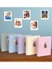 3-inch Picture Storage Photocard Holder Cotton Hemp 208 Pockets Mini Instant Picture Album Waterproof for Photo Business Card
