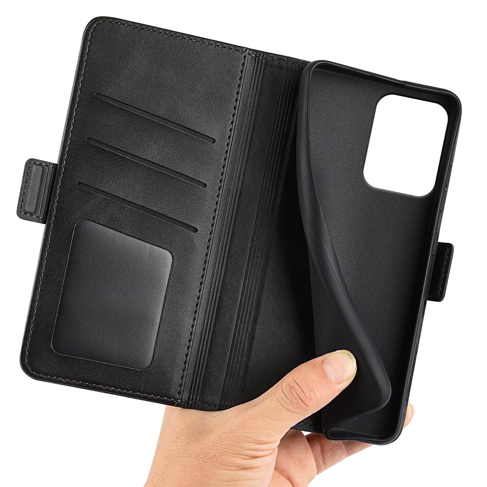 For Oppo Reno13 F 5G Stand Case Calf Texture Leather Wallet Phone Cover