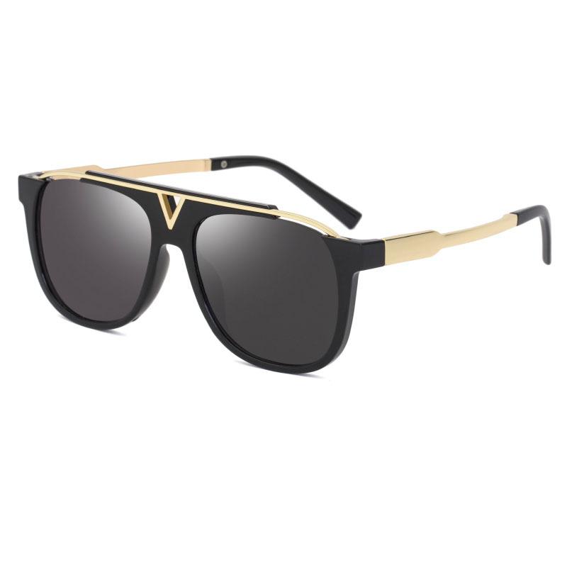 Large Frame Sunglasses Men'S Mascot Contrasting Color Glasses Legs Sunglasses Men'S Tide Z0936E