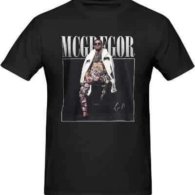Conor Muisc McGregor Pánské Volné Ležérní Letní Tričko s Grafickým Potiskem s Krátkým Rukávem