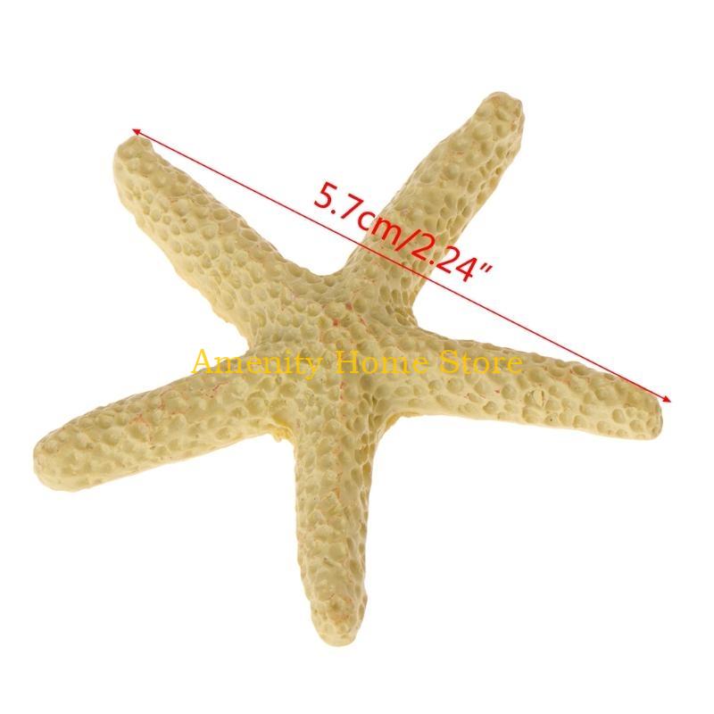 F26C 5 Pieces Aquarium Ornaments Polyresin Decor Fish for Tank Decoration Artificial Resin Ornament Set