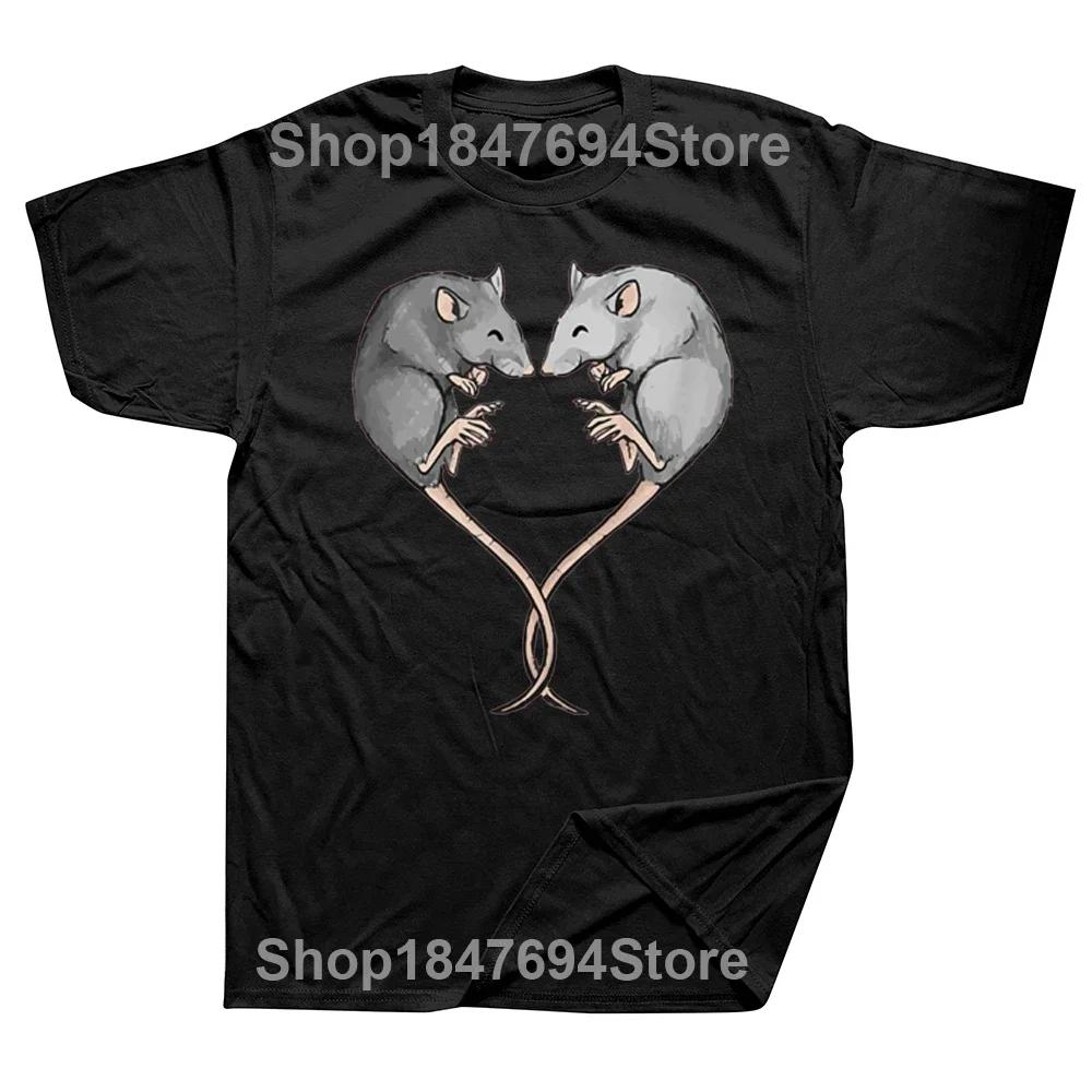 

Funny Rat Lover Heart T Shirts Graphic Cotton Streetwear Short Sleeve Birthday Gifts Summer Style T-shirt Mens Clothing#Color XXXXXL чёрный