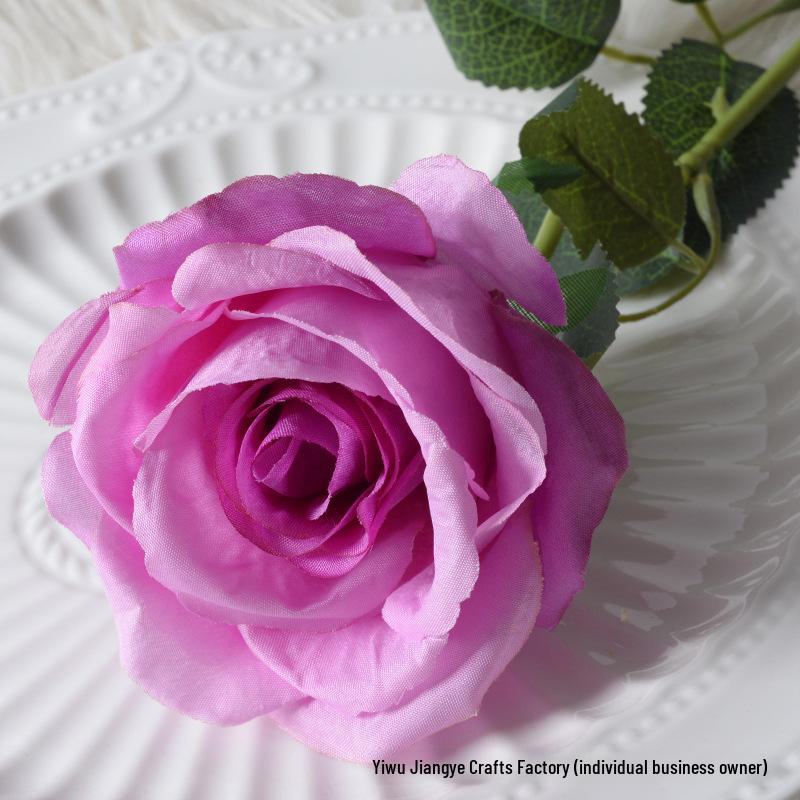 Large Flannel Rose Silk Bouquet for Wedding and Valentine's Day Home Decor