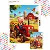 Diamond Painting 5D DIY Farm Tractor Pig Sunflowers Home Bedroom Wall Decor Craft Handmade Gift