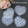 1 Stück Nail Art Dekorationen Nail Art Form Maniküre Werkzeug Silikon Nagelform Herzförmig Schmetterling Schleife Blume 3D Nagel Schablone