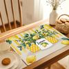 Set von 4 rechteckigen Tischsets/Exquisite Zitronen-Kunstdesigns/12 Zoll mal 18 Zoll/Küchentische/Heim-Esszimmer-Dekoration/Weihnachten/Hal