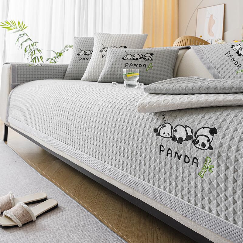 Summer Sofa Cushion Seat Cushion for Summer Simple Modern Cool Non-Slip Sofa Cover Cloth Cover Cover